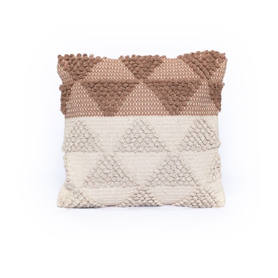 Μαξιλαροθήκη Διακόσμησης Palamaiki Troi Brown 45x45