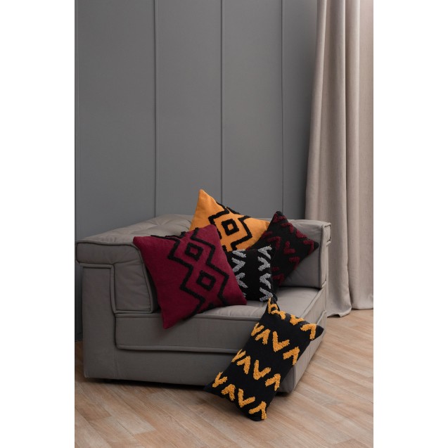 Μαξιλαροθήκη Διακόσμησης Palamaiki Mat Grey 30x50