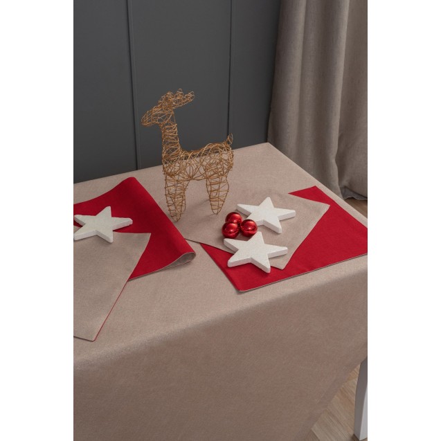 Σετ Σουπλά 2 Τεμαχίων Palamaiki Cd01 Beige 35x45