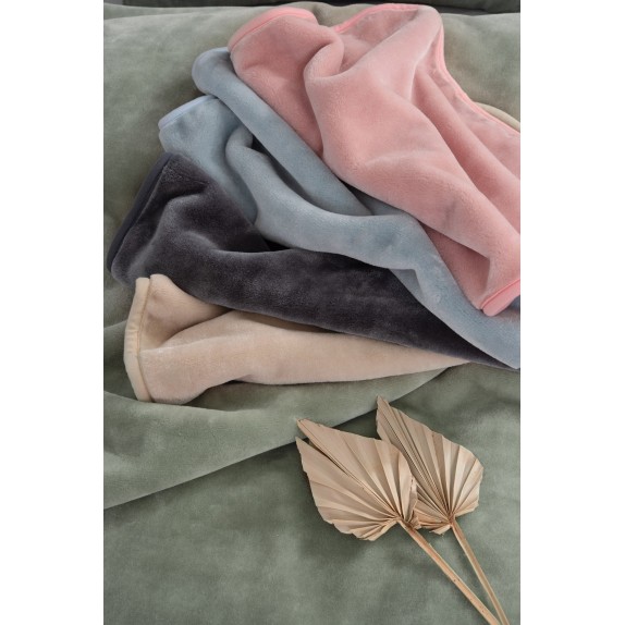 Κουβέρτα Βελουτέ Ημίδιπλη Palamaiki Dream Velour/2 Pink...