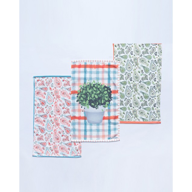 Σετ Πετσέτες Κουζίνας 3 Τεμαχίων Palamaiki Kd1...