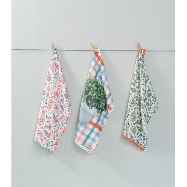 Σετ Πετσέτες Κουζίνας 3 Τεμαχίων Palamaiki Kd1...