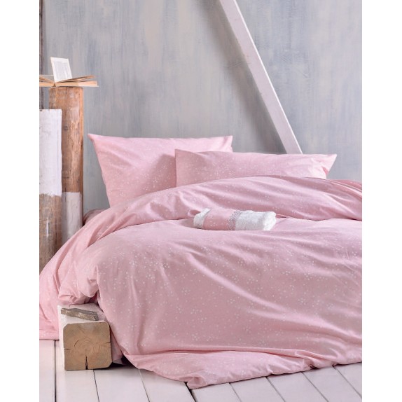 Σετ Παπλωματοθήκη Υπέρδιπλη 3 Τεμαχίων Rythmos Sirius Ροζ...