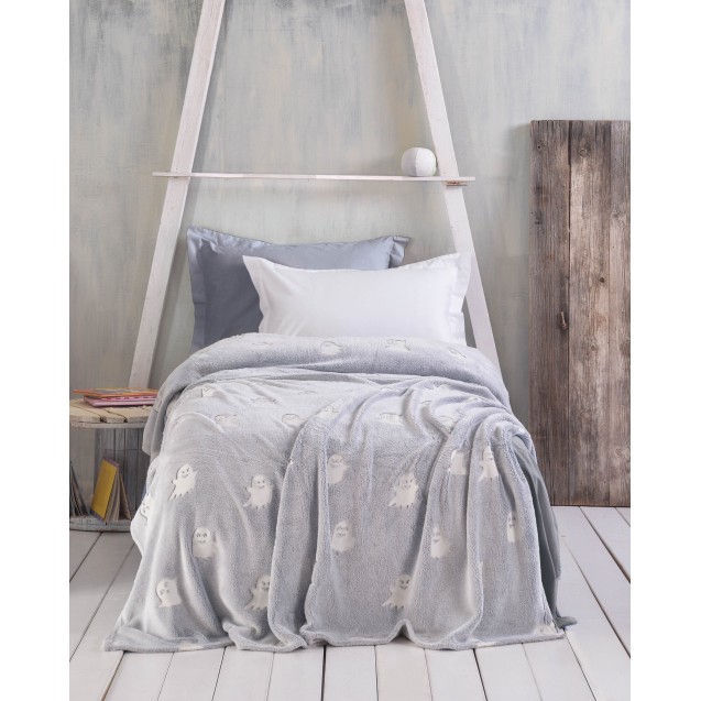 Κουβέρτα Fleece Φωσφοριζέ Ημίδιπλη Rythmos...