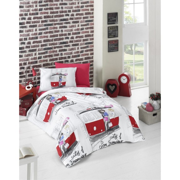 Σετ Σεντόνια Ημίδιπλα 3 Τεμαχίων Rythmos San Francisco...