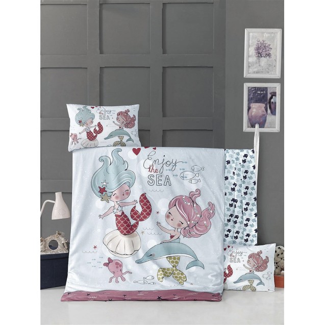 Σετ Σεντόνια Κούνιας 3 Τεμαχίων Rythmos Fish...