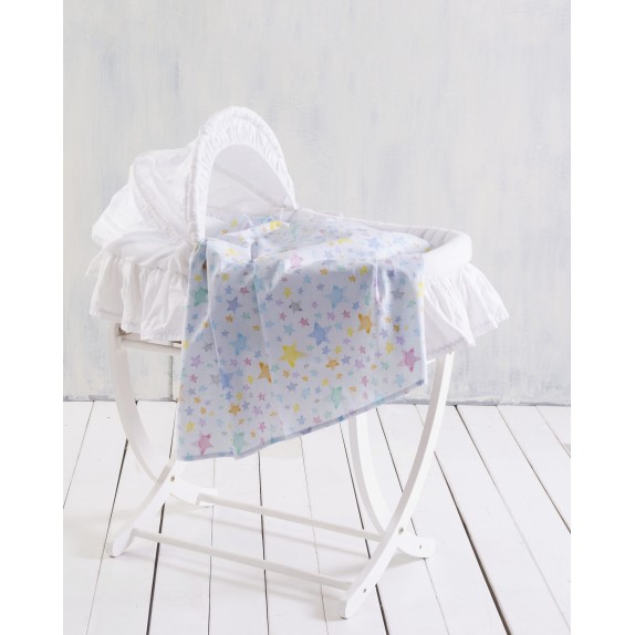 Σεντόνι Λίκνου Rythmos Glow Μπλε 80x110