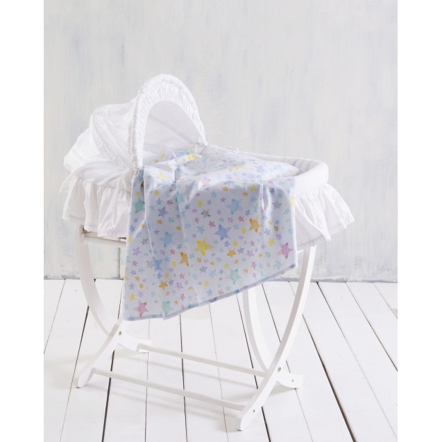 Σεντόνι Λίκνου Rythmos Glow Μπλε 80x110