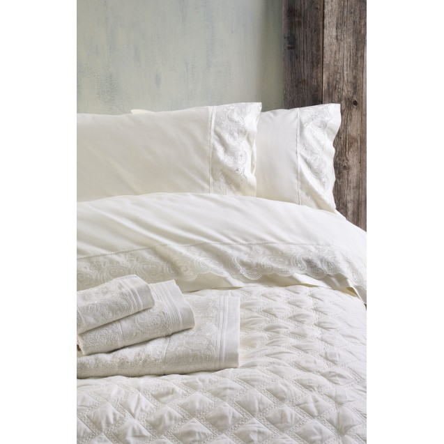 Σετ Σεντόνια Υπέρδιπλα 4 Τεμαχίων Rythmos Anika...