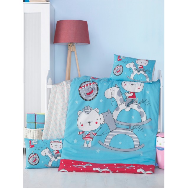 Σετ Παπλωματοθήκη Κούνιας 2 Τεμαχίων Rythmos...