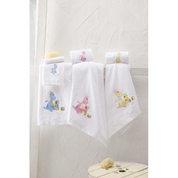 Σετ Πετσέτες 2 Τεμαχίων Rythmos Willy Κίτρινο