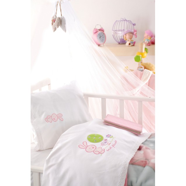 Σετ Σεντόνια Κούνιας 3 Τεμαχίων Rythmos Sweet...