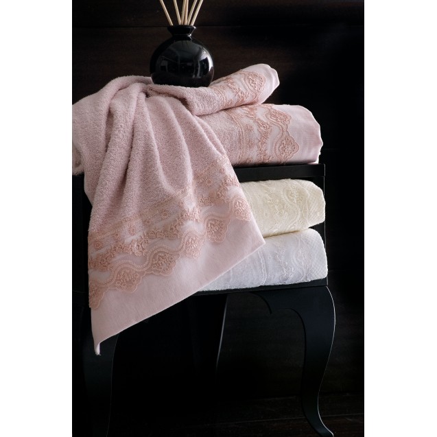 Σετ Πετσέτες 3 Τεμαχίων Rythmos Nena Ροζ