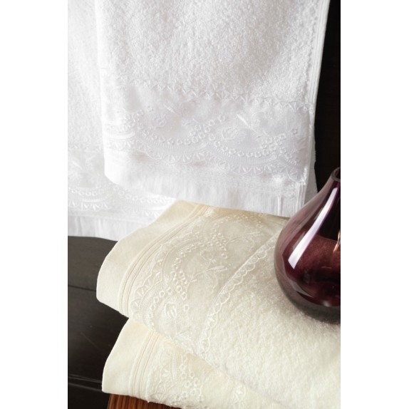 Σετ Πετσέτες 3 Τεμαχίων Rythmos Shiraz Εκρού