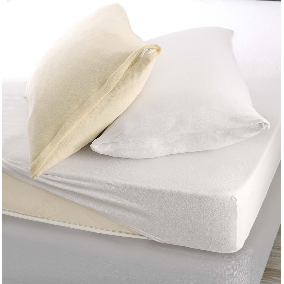 Σετ Επίστρωμα Φροτέ με Λάστιχο 2 Τεμαχίων Rythmos Λευκό...