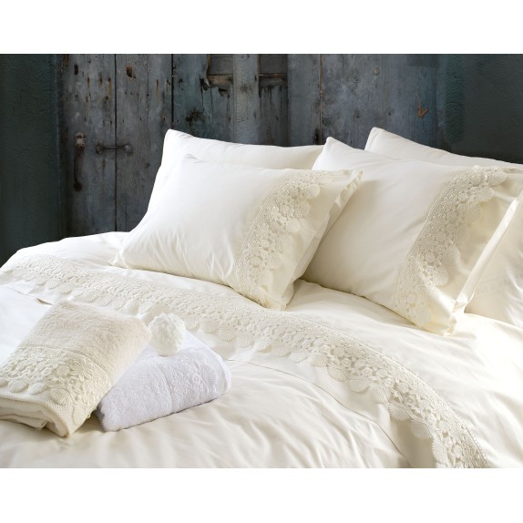 Σετ Σεντόνια Υπέρδιπλα 4 Τεμαχίων Rythmos Olivine Εκρού...