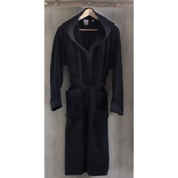 Μπουρνούζι με Κουκούλα Rythmos Amadeus Μαύρο