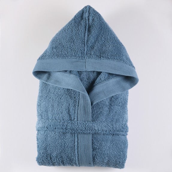 Μπουρνούζι με Κουκούλα Rythmos Amadeus Ντένιμ