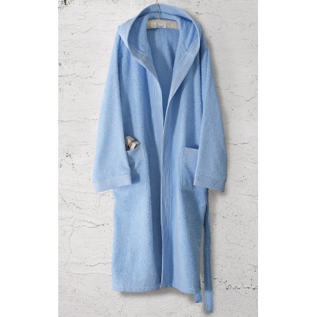 Μπουρνούζι με Κουκούλα Rythmos Amadeus Σιέλ