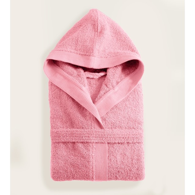 Μπουρνούζι με Κουκούλα Rythmos Amadeus Ροζ