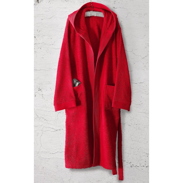 Μπουρνούζι με Κουκούλα Rythmos Amadeus Κόκκινο