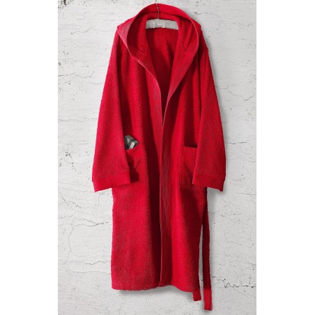 Μπουρνούζι με Κουκούλα Rythmos Amadeus Κόκκινο