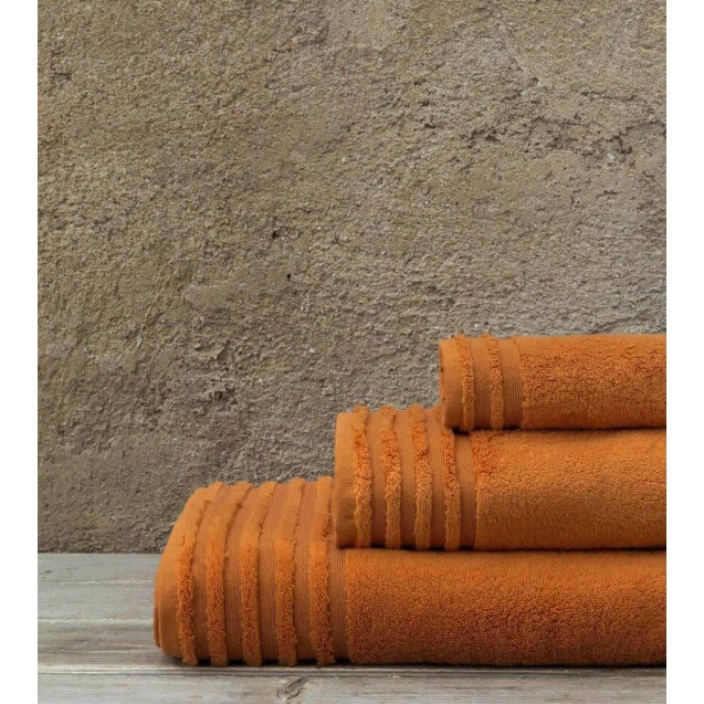 Πετσέτα Προσώπου Nima Vista Dark Orange 50x100