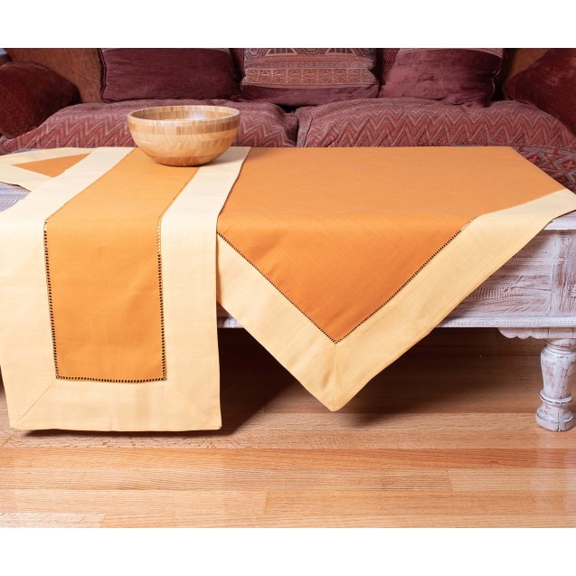 Ροτόντα Silk Fashion bg17 Κίτρινο/Πορτοκαλί Δ.180