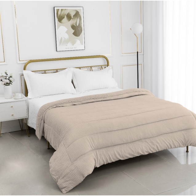 Κουβέρτα με Sherpa Μονή Silk Fashion Damask...