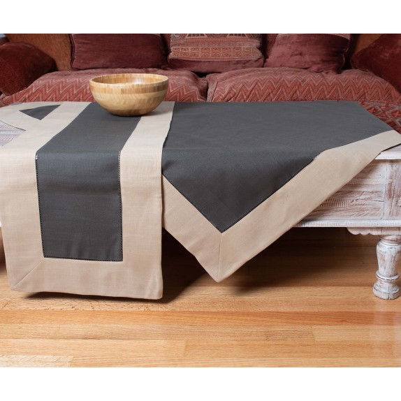 Τραπεζομάντηλο Silk Fashion Bg17 Μπεζ/Καφέ