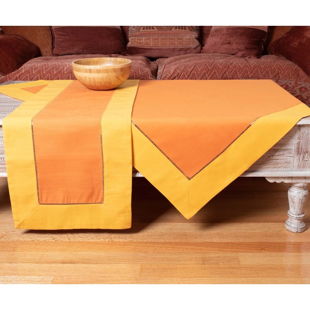 Τραπεζομάντηλο Silk Fashion Bg17 Ώχρα/Κροκί