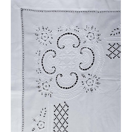 Σετ Σεντόνια Χειροποίητα Υπέρδιπλα 3 Τεμαχίων Silk Fashion 710 Λευκό 225x270