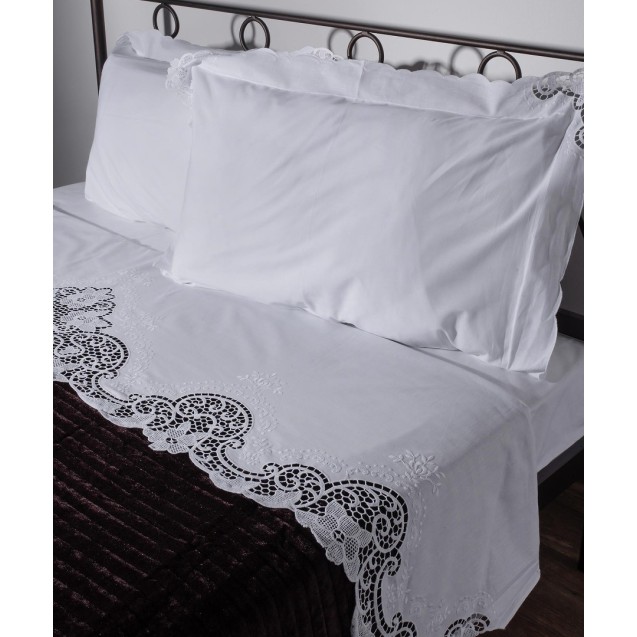 Σετ Σεντόνια Χειροποίητα Υπέρδιπλα 4 Τεμαχίων...