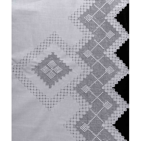 Σετ Σεντόνια Χειροποίητα Υπέρδιπλα 4 Τεμαχίων Silk Fashion 712 Λευκό 225x270