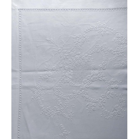 Σετ Σεντόνια Χειροποίητα Υπέρδιπλα 4 Τεμαχίων Silk Fashion 2827 Λευκό 225x270