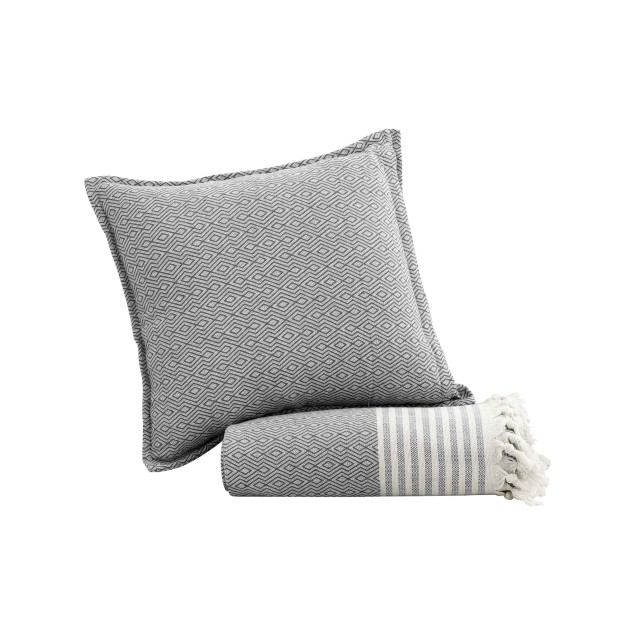 Μαξιλαροθήκη Διακόσμησης MADI Tent Grey 45x45