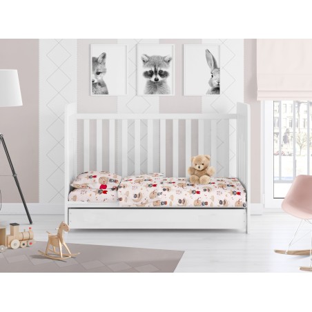 Σεντόνι Κούνιας με Λάστιχο Dimcol Reach the Stars 190 Beige 70x140+15