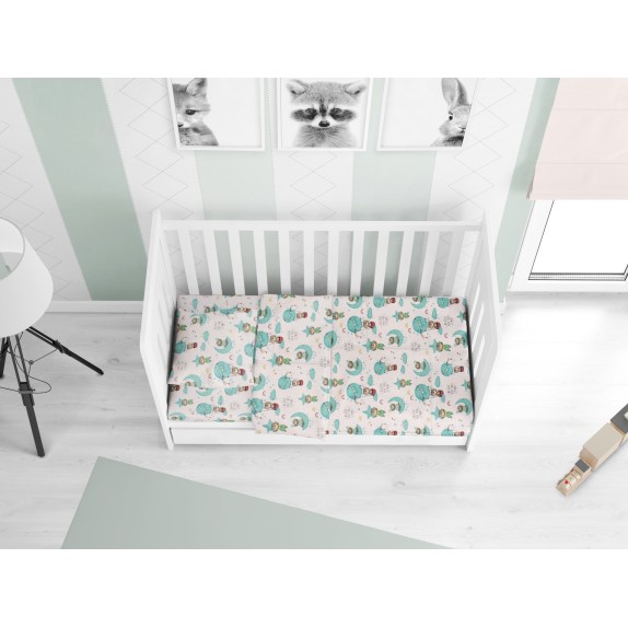 Παπλωματοθήκη Κούνιας Dimcol Reach the Stars 192 Green...