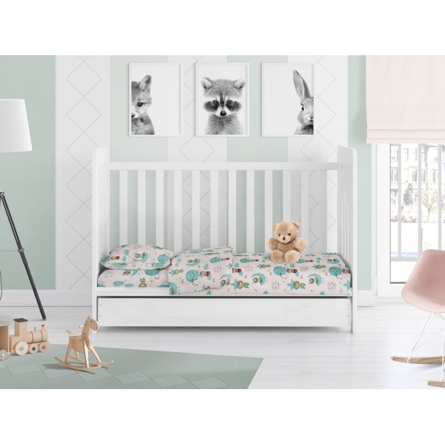 Σετ Σεντόνια Κούνιας 3 Τεμαχίων Dimcol Reach...