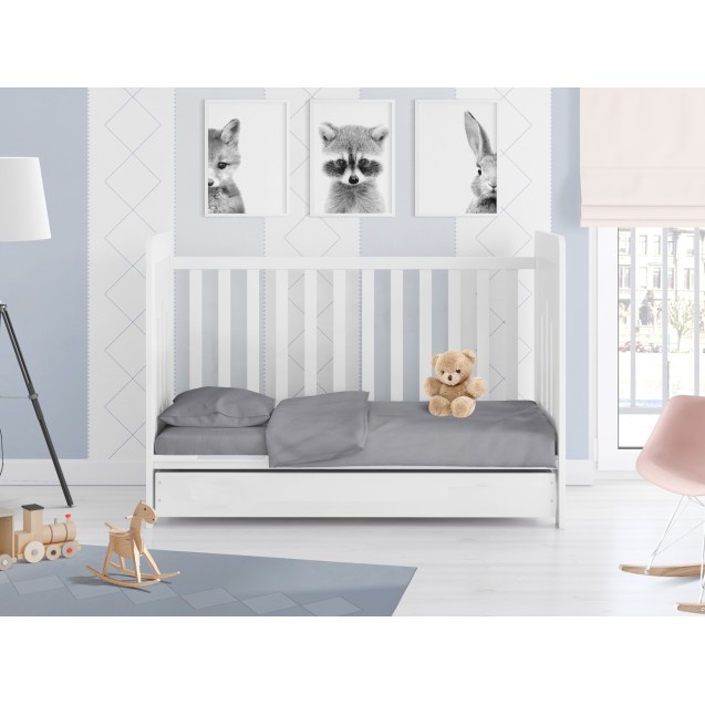 Σετ Σεντόνια Κούνιας 3 Τεμαχίων Dimcol Solid...