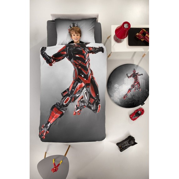 Σετ Παιδική Παπλωματοθήκη Ημίδιπλη Saint Clair Bionic...