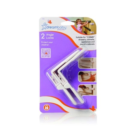 Ασφάλεια γωνιακή ντουλαπιών & συρταριών 2τμχ White DreamBaby BR74697