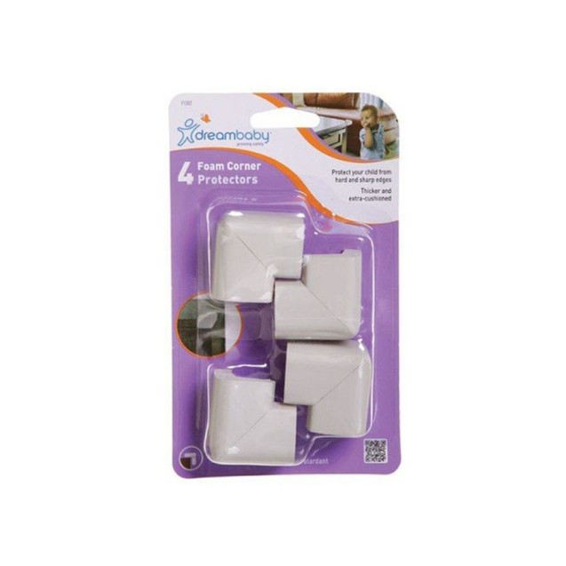 Προστατευτικά Γωνιών Foam 4τμχ Grey DreamBaby...