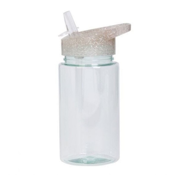 Παγούρι A Little Lovely Company Glitter-Silver 450ml...