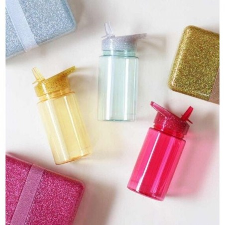 Παγούρι A Little Lovely Company Glitter-Silver 450ml DBGLSI31