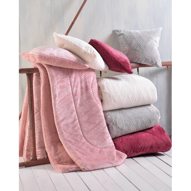 Μαξιλαροθήκη Διακόσμησης Rythmos Lotus Μπορντώ...