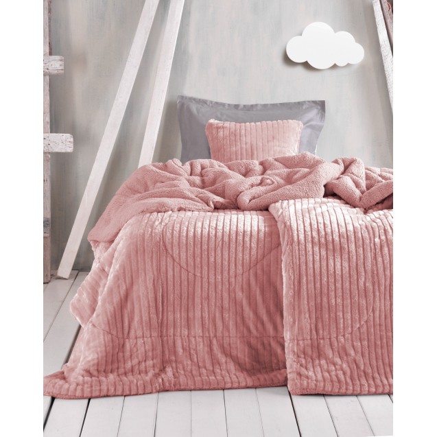 Κουβερτοπάπλωμα Υπέρδιπλο Rythmos Shabby Ροζ...