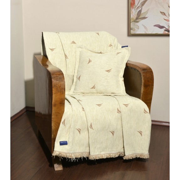 Ριχτάρι Διθέσιου Nautica Εκρού Logo 180x250