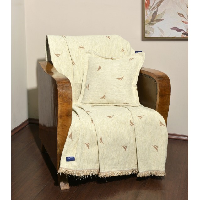 Ριχτάρι Διθέσιου Nautica Εκρού Logo 180x250