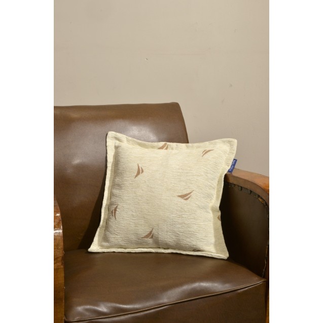 Μαξιλαροθήκη Διακόσμησης Nautica Εκρού Logo 43x43